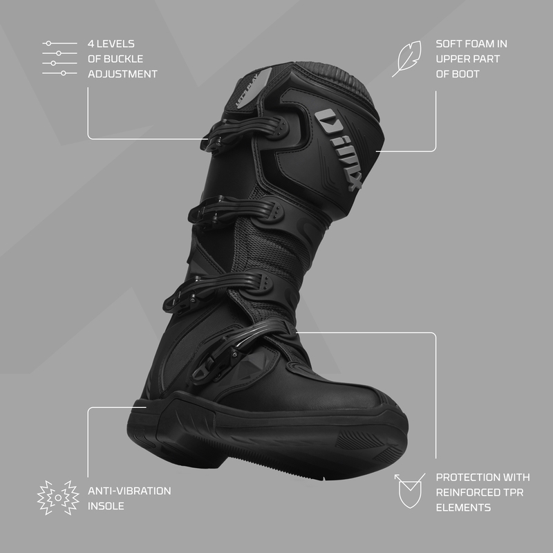 IMX Racing X-Two Black Motorcycle Boots razprodaja