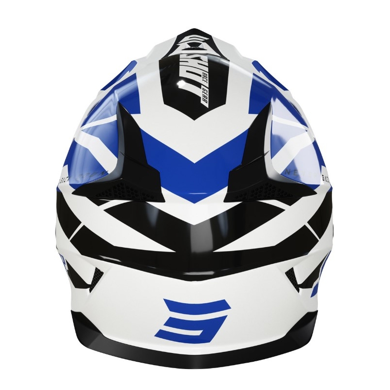 Otroška motokros čelada Shot Pulse Kid Revenge Black-Blue-White razprodaja