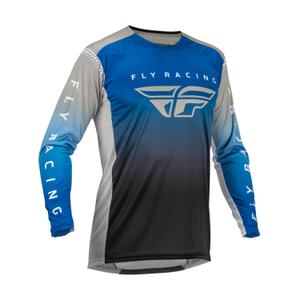 Motokros majica FLY Racing Lite 2023 modra-siva-črna razprodaja