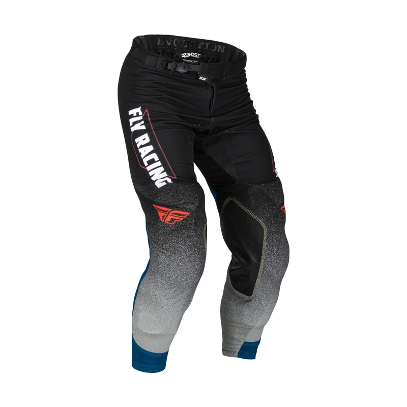 Motokros hlače FLY Racing Evolution DST. črna-siva-modra razprodaja