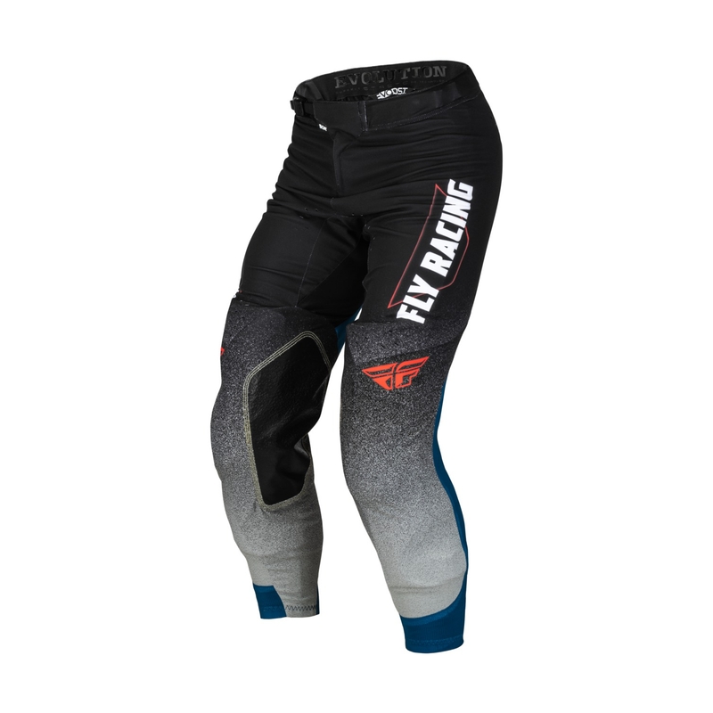 Motokros hlače FLY Racing Evolution DST. črna-siva-modra razprodaja