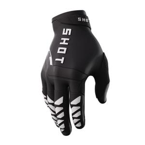 Motokros rokavice Shot Core črno-bele prodajne razprodaja
