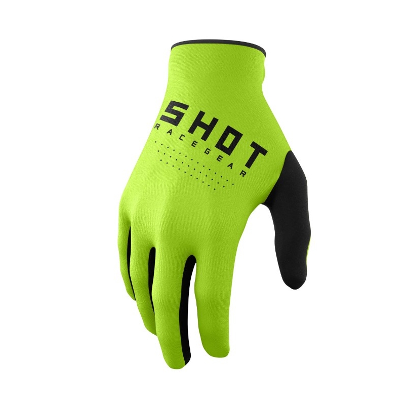 Motokros rokavice Shot Raw black-fluo green razprodaja