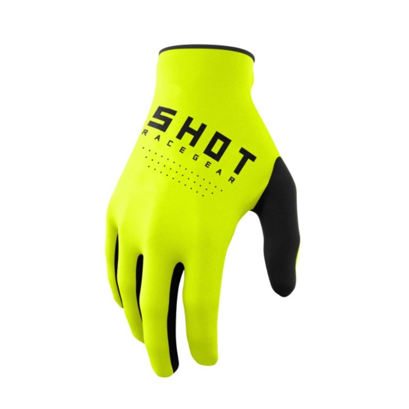 Motokros rokavice Shot Raw black-fluo yellow razprodaja