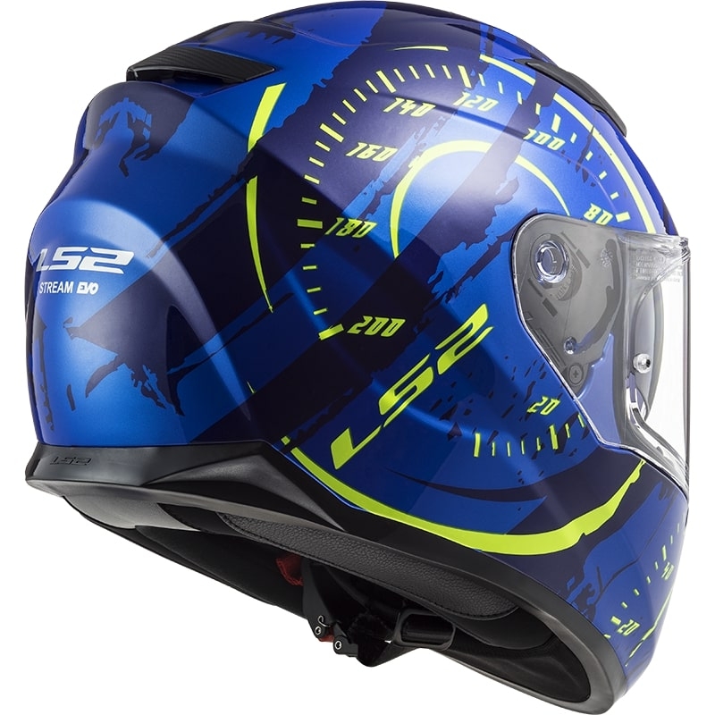 LS2 FF320 Stream EVO Tacho modro-fluo rumena integralna motoristična čelada