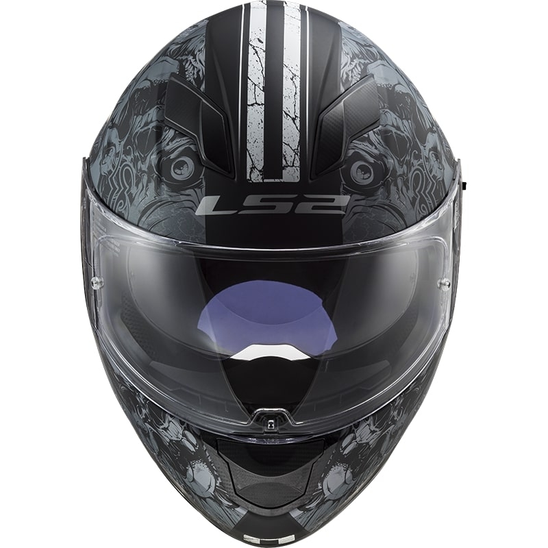 LS2 FF320 Stream EVO Throne črno-titanova integralna motoristična čelada