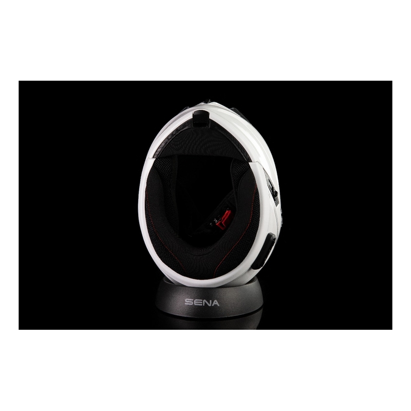 Čelada s slušalkami SENA Outrush R glossy white