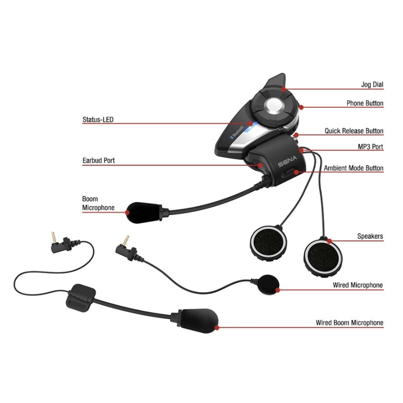 Komplet 2 kosov bluetooth slušalk SENA 20S EVO