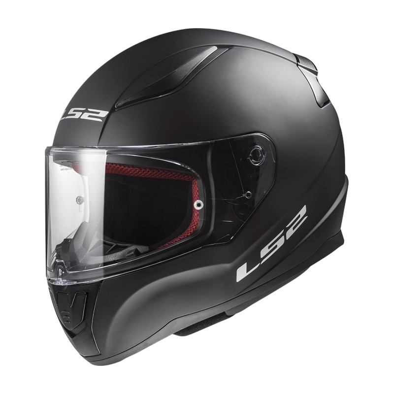 Otroška integralna motoristična čelada LS2 FF353 Rapid Mini Single Mono mat črna