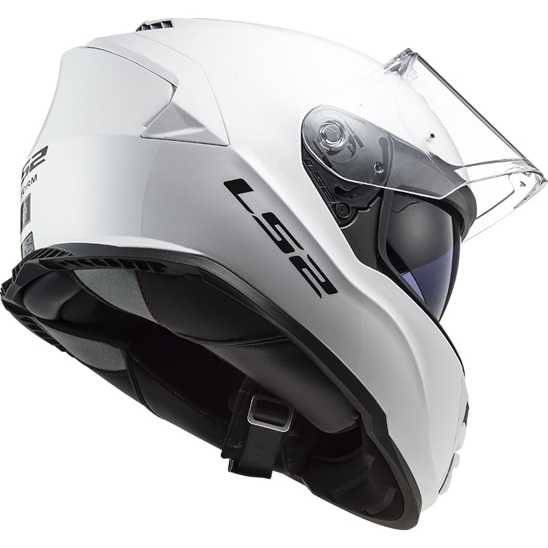 LS2 FF800 Storm Solid White Integral Motoristična čelada