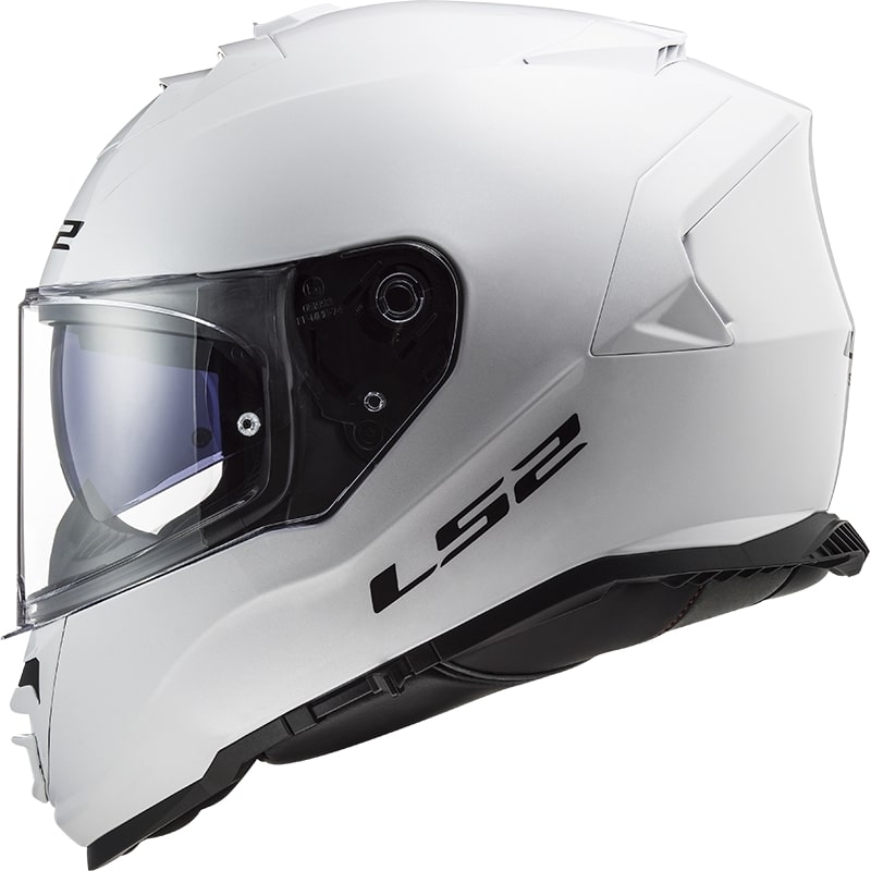LS2 FF800 Storm Solid White Integral Motoristična čelada