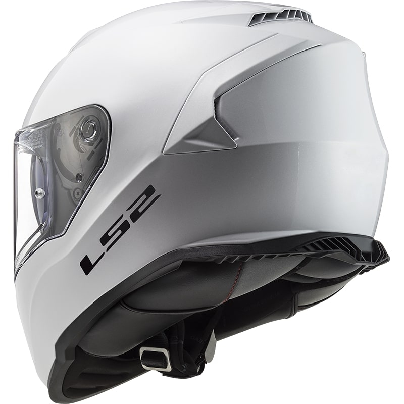 LS2 FF800 Storm Solid White Integral Motoristična čelada