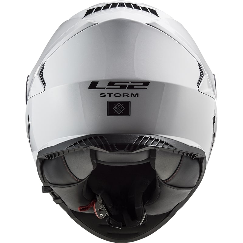 LS2 FF800 Storm Solid White Integral Motoristična čelada