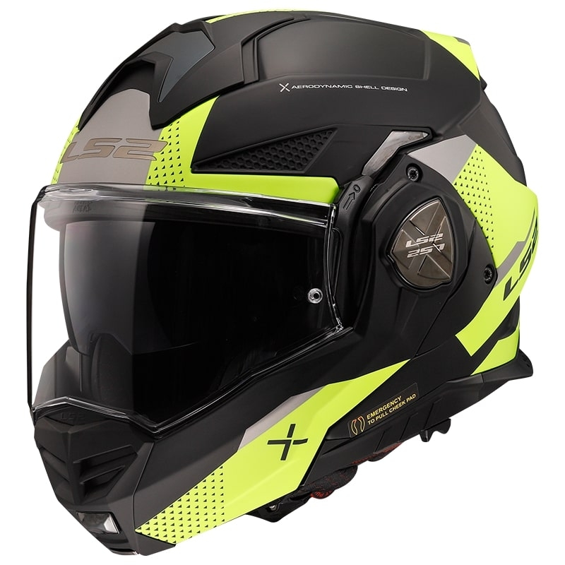 Motoristična čelada LS2 FF901 Advant X Oblivion črno-fluo rumena