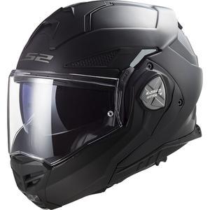 LS2 FF901 Advant X Solid Black Matte zložljiva motoristična čelada