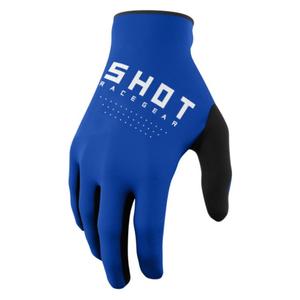 Motokros rokavice Shot Raw črno-bela-modra razprodaja