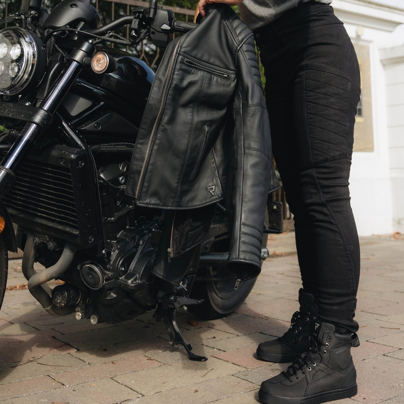 Ženske kavbojke Rebelhorn Ash Black Motorcycle Jeans razprodaja