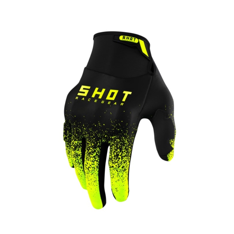 Motokros rokavice Shot Drift Edge 2.0 black-fluo yellow