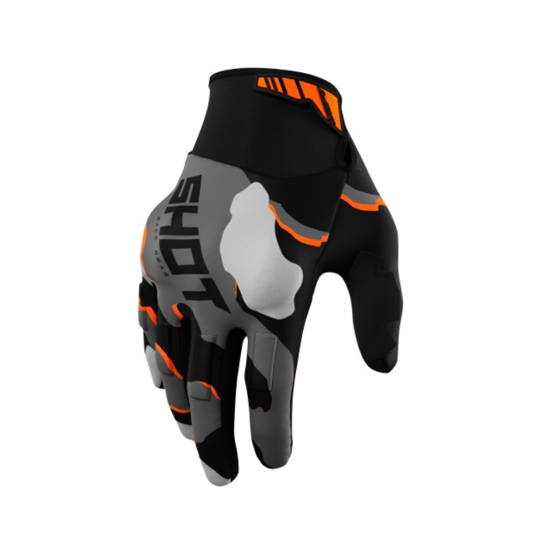 Motokros rokavice Shot Drift Camo black-camo-fluo orange razprodaja