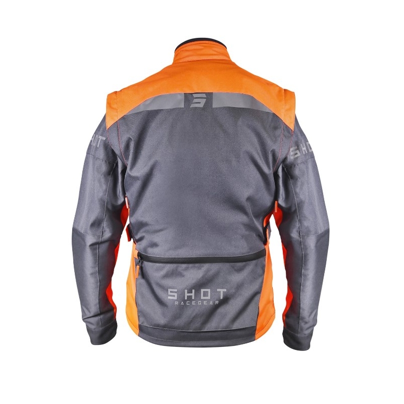 Shot Racetech motoristična jakna Grey-Orange razprodaja