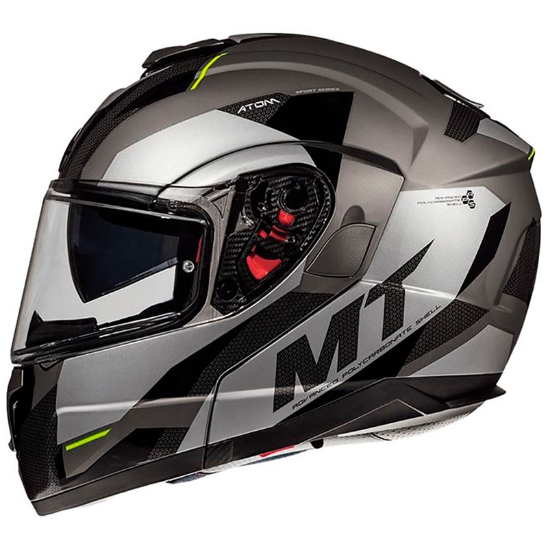 MT Atom SV TRANSCEND E2 motoristična čelada siva - razred II