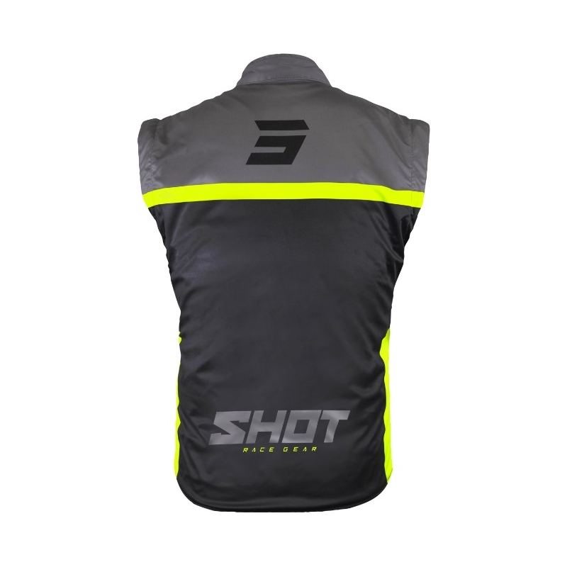 Softshell jopič Shot Bodywarmer Lite 2.0 black-fluo rumena razprodaja