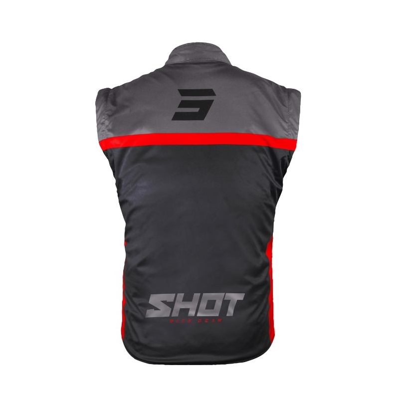 Softshell jopič Shot Bodywarmer Lite 2.0 black-red