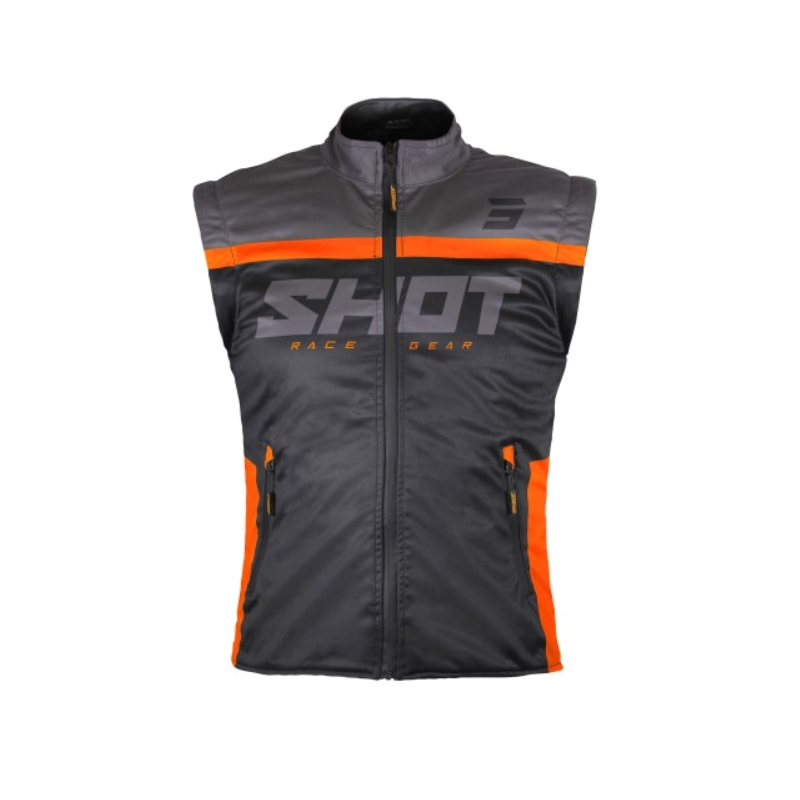 Softshell jopič Shot Bodywarmer Lite 2.0 black-orange
