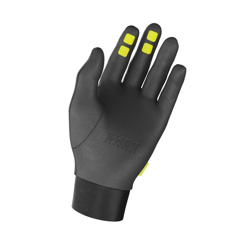 Motokros rokavice Shot Climatic 3.0 black-fluo yellow