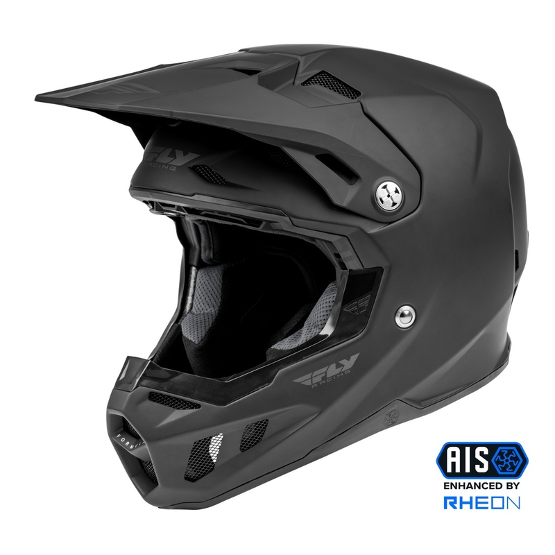 Motokros čelada FLY Racing Formula Solid black mat