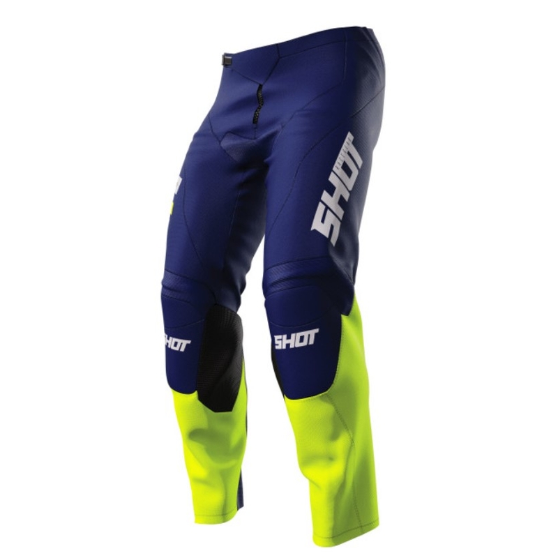 Otroške motokros hlače Shot Raw Kid Reflex blue-fluo yellow