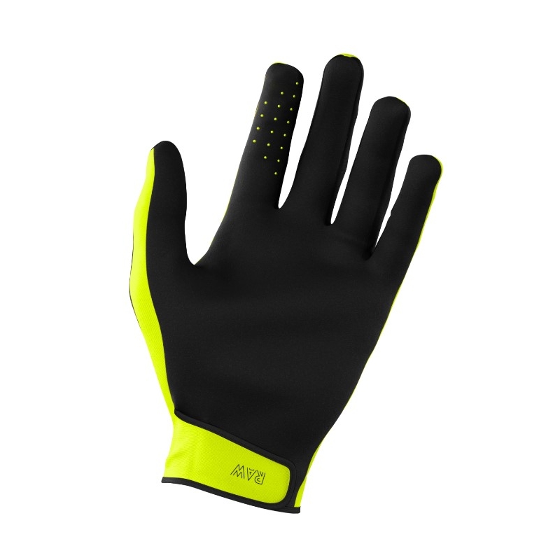 Otroške rokavice za motokros Shot Raw Kid fluo rumene barve razprodaja