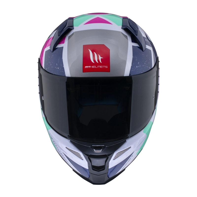 MT FF110 Revenge 2 Light integralna motoristična čelada belo-modra