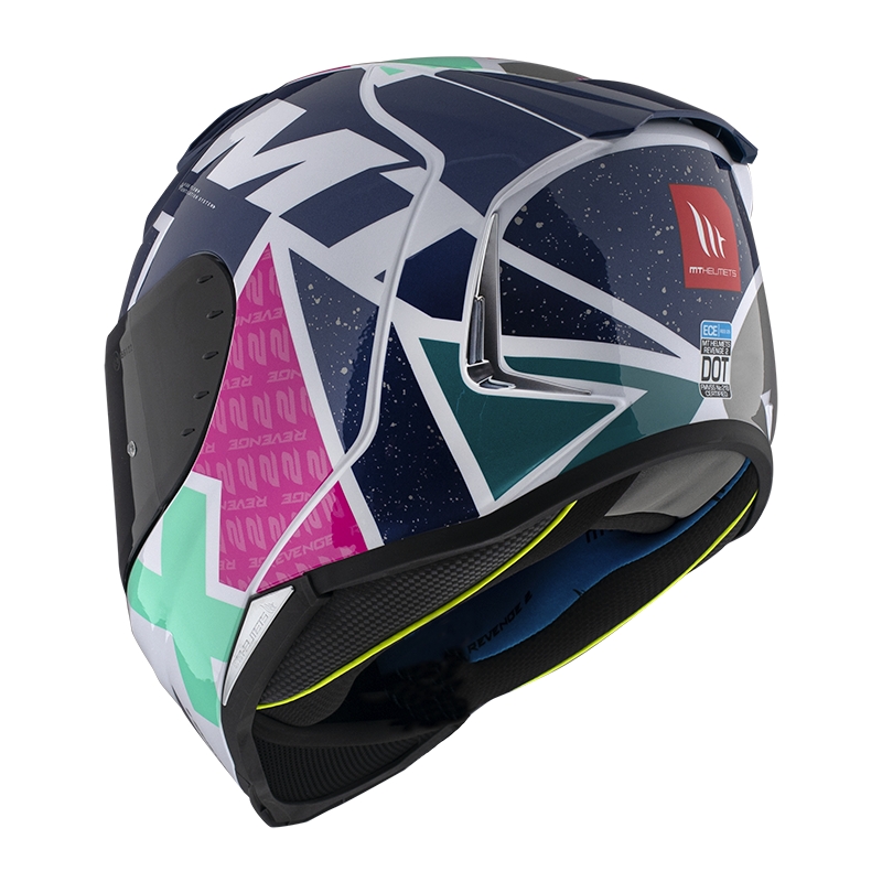 MT FF110 Revenge 2 Light integralna motoristična čelada belo-modra