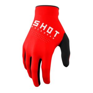 Otroške rokavice za motokros Shot Raw Kid rdeča razprodaja