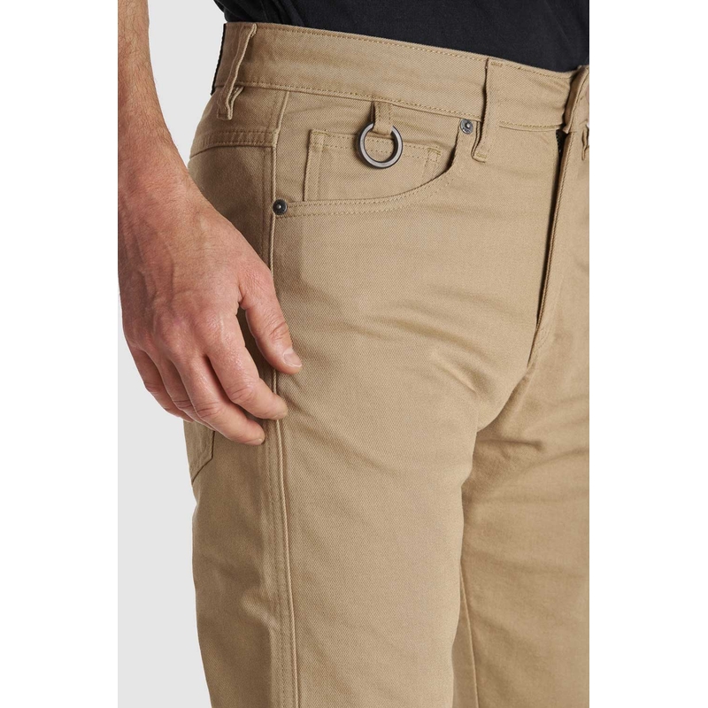 Motoristične kavbojke PANDO MOTO Robby Slim beige razprodaja
