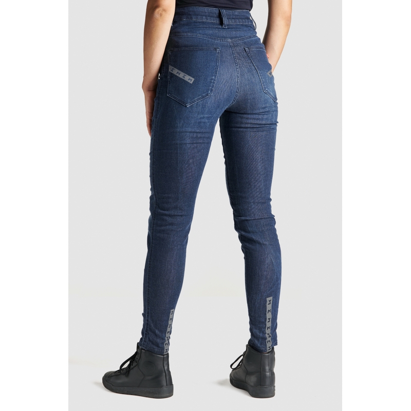 Ženske motoristične kavbojke PANDO MOTO Kusari Cor 02 blue razprodaja