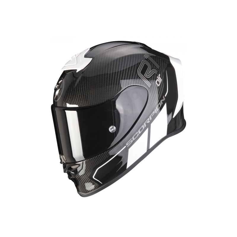 Integralna čelada Scorpion EXO-R1 Carbon Air Corpus II črno-bela - II. kakovost