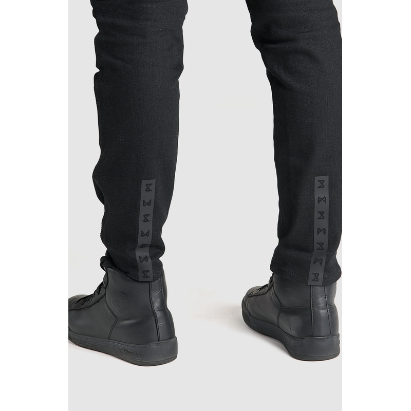 Ženske kavbojke PANDO MOTO Kissaki Arm Black Motorcycle Jeans razprodaja