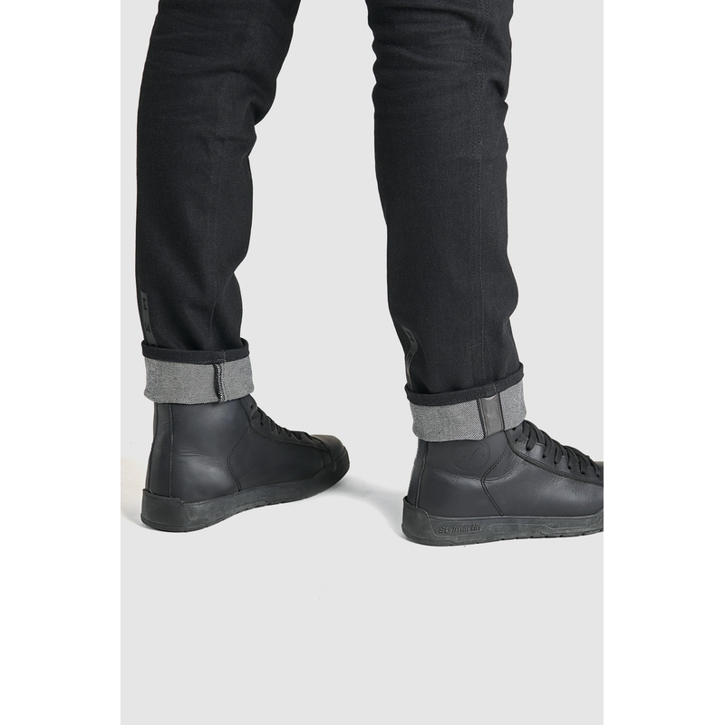 Ženske kavbojke PANDO MOTO Kissaki Arm Black Motorcycle Jeans razprodaja