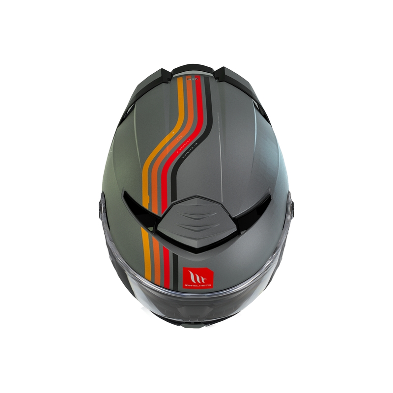 Razprodaja motoristične čelade MT Thunder 4 SV Mil C2 Grey Matte Integral