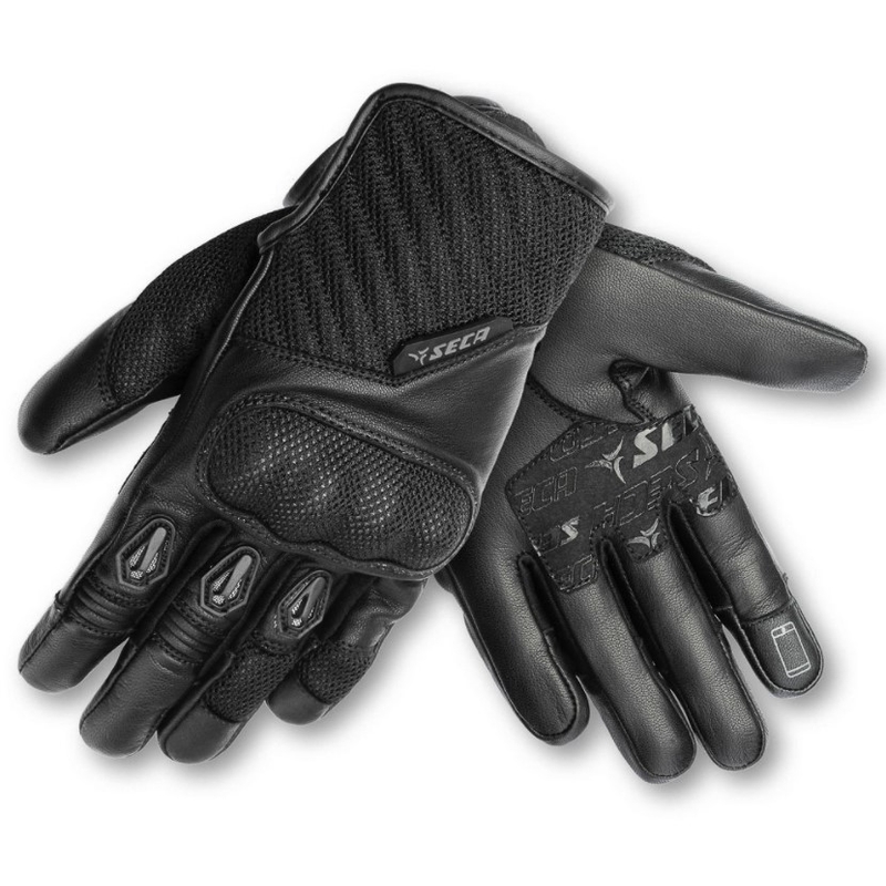 Rokavice SECA Axis Mesh black - II. kakovost razprodaja