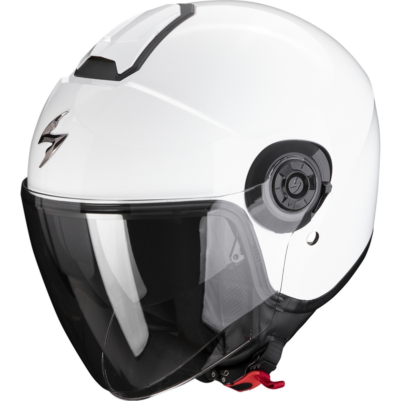 Čelada Scorpion EXO-CITY II Solid z odprtim obrazom, bela