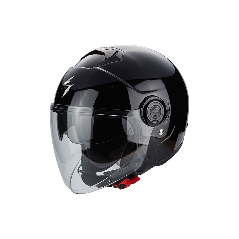Odprta čelada Scorpion EXO-CITY Solid black glossy - II. kakovost