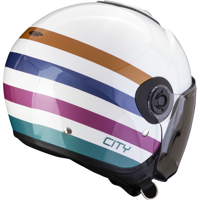 Odprta čelada Scorpion EXO-CITY II Bee white-green-gold