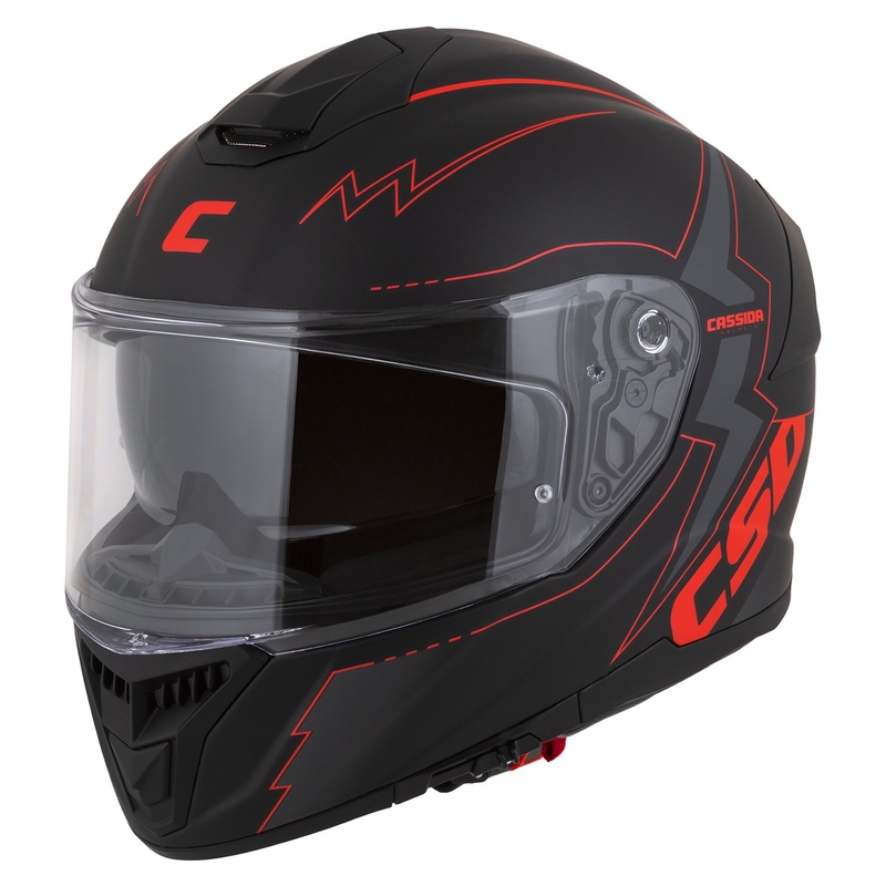 Cassida Integral GT 2.1 Flash Black-Red-Grey motoristična čelada
