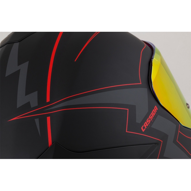 Cassida Integral GT 2.1 Flash Black-Red-Grey motoristična čelada