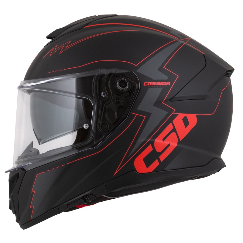 Cassida Integral GT 2.1 Flash Black-Red-Grey motoristična čelada