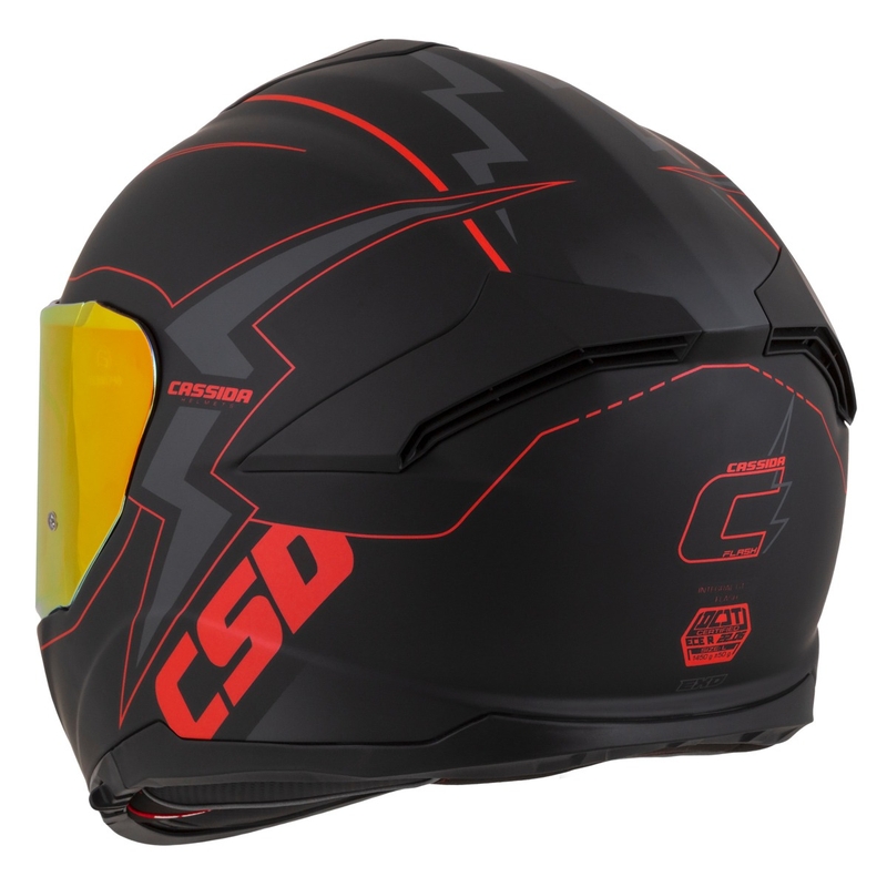 Cassida Integral GT 2.1 Flash Black-Red-Grey motoristična čelada
