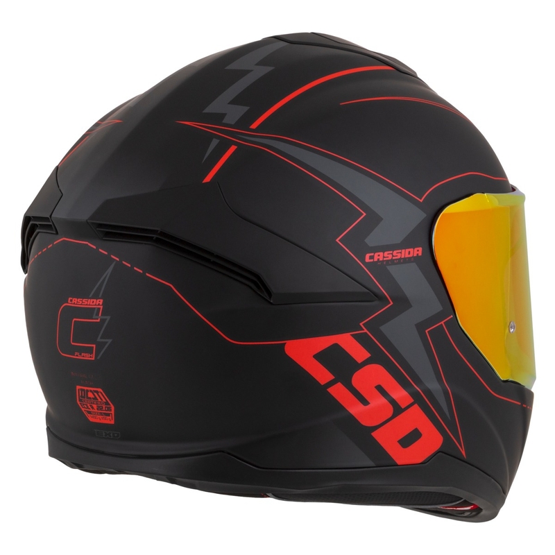 Cassida Integral GT 2.1 Flash Black-Red-Grey motoristična čelada